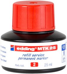 Edding Tusz Do Uzupełniania Markerów Permanentnych E-Mtk 25 Czerwony 