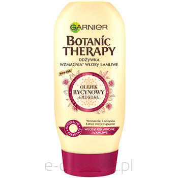 Garnier Botanic Therapy Olejek Rycynowy  Migdał Odżywka Do Włosów Osłabionych I Łamliwych 200 Ml