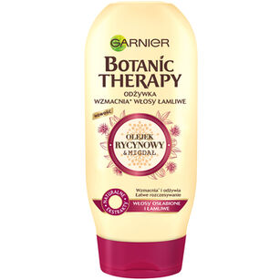 Garnier Botanic Therapy Olejek Rycynowy  Migdał Odżywka Do Włosów Osłabionych I Łamliwych 200 Ml