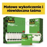 Scotch Taśma Biurowa Magic™ (9-1933R8), Matowa, 19Mm, 33M, 7Szt., 1 Rolki Gratis - 3