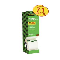 Scotch Taśma Biurowa Magic™ (9-1933R8), Matowa, 19Mm, 33M, 7Szt., 1 Rolki Gratis