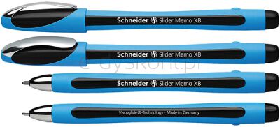 Schneider Długopis Slider Memo, Xb, Czarny 