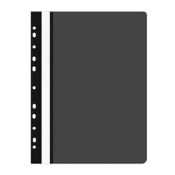 Office Products Skoroszyt, PP, A4, miękki, 100/170mikr., wpinany, czarny
