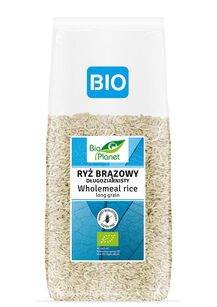 Ryż Brązowy Długoziarnisty Bezglutenowy Bio 1 Kg - Bio Planet [BIO]