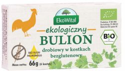 Ekowital Bulion Drobiowy W Kostkach Bez Olej u Palmowego Bezgl. Bio 66 G