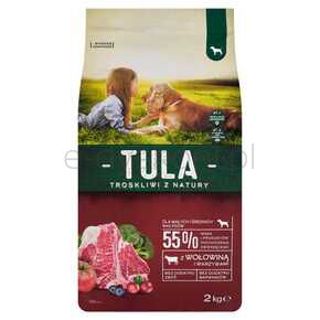 Karma Tula Dla Psa Sucha Wołowina Warzywa 2 Kg