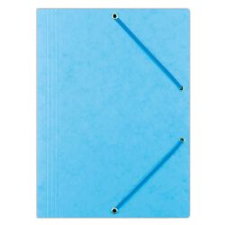 Donau Teczka Z Gumką Preszpan, A4, 390Gsm, 3-Skrz., Jasnoniebieska 