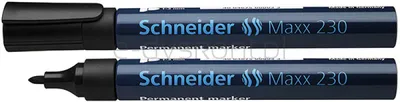 Schneider Marker Permanentny Maxx 230, Okrągły, 1-3Mm, Czarny 