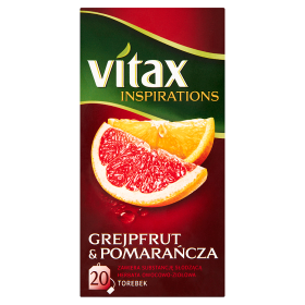 *Vitax Herbata Inspiracje Grejpfrut And Pomarańcza 40 G (20 Torebek)<Br>(Data: 30.11.2023)