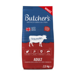 Butcher's Adult, sucha karma dla psów dorosłych, z wołowiną 2,5kg