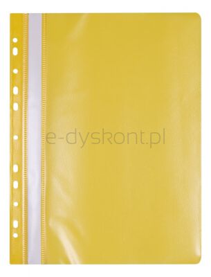 Office Products Skoroszyt, Pp, A4, Miękki, 100/170Mikr., Wpinany, Żółty 