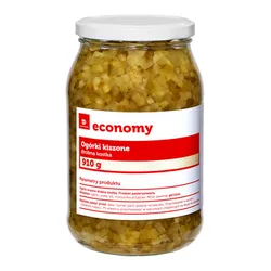 Tge Ogórki Kiszone drobna kostka 910g/580g