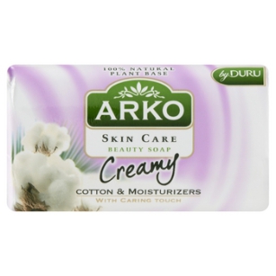 Arko Skin Care Creamy Mydło kosmetyczne wzbogacone ekstraktem z bawełny 90g