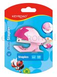 Keyroad Zszywacz Mini+zszywki, zszywa do 20 kartek, pakowane na displayu, mix kolorów  - 4