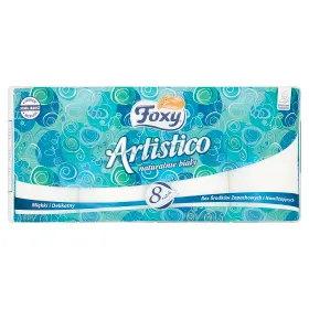 Foxy Papier Toaletowy Artistico 8 Rolek Biały