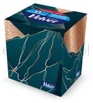 Velvet Chusteczki kosmetyczne celulozowe Cube Style, 3-warstwowe, 56 listków, biały - 3