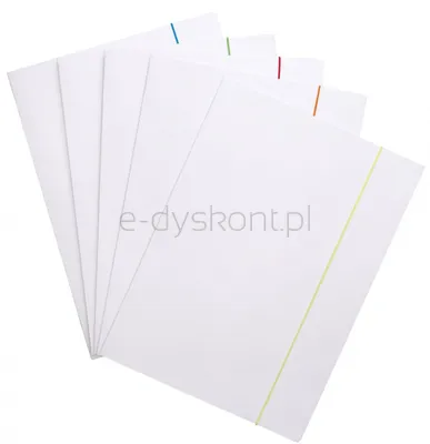 Office Products Teczka Z Gumką, Karton, A4, 300Gsm, 3-Skrz., Gumka Mix Kolorów, Biała 