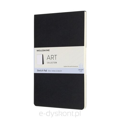 Art Sketch Pad Album Moleskine L (13X21 Cm), 48 Stron, Czarny