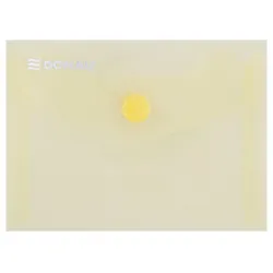 Donau Teczka kopertowa zatrzask, PP, A7, 180mikr., żółta