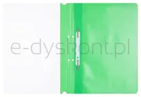 Office Products Skoroszyt, Pp, A4, 2 Otwory, 100/170Mikr., Wpinany, Zielony  - 2