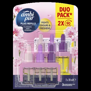 Ambi Pur 3Volution Flowers And Spring Wkład Do Elektrycznego Odświeżacza Powietrza 40Ml
