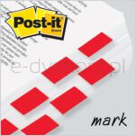Post-It Zakładki Indeksujące (680-R2Eu), Pp, 25,4X43,2Mm, 2X50 Kart., Czerwone - 3
