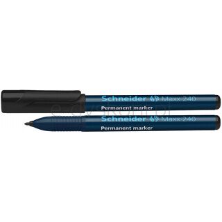 Schneider Marker permanentny Maxx 240, 1-2mm, czarny [BIURO]