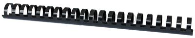 Office Products Grzbiety do bindowania A4, 25mm (240 kartek), 50 szt., czarne 