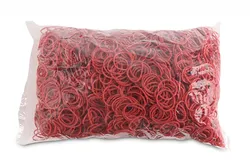 Office Products Gumki recepturki średnica 25mm, 1,5x1,5mm, 60% kauczuku, 1000g, zgrzewka, czerwone