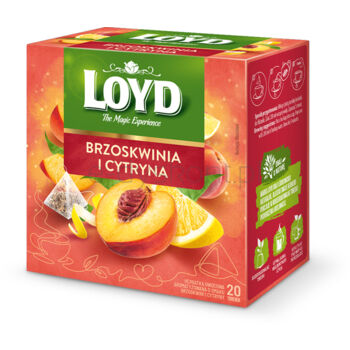 Loyd Herbatka o smaku brzoskwini i cytryny (20 x 2 g)