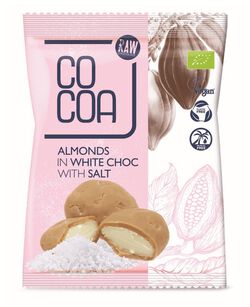 Migdały W Białej Polewie Z Solą Bio 70 G - Cocoa [BIO]