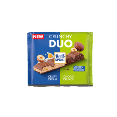 Ritter Sport Czekolada mleczna DUO Crunchy 218g