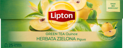 Lipton Herbata Zielona Pigwa 25Torebek