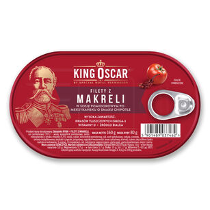 King Oscar Filety Z Makreli W Sosie Pomidorowym Po Meksykańsku O Smaku Chipotle 160G