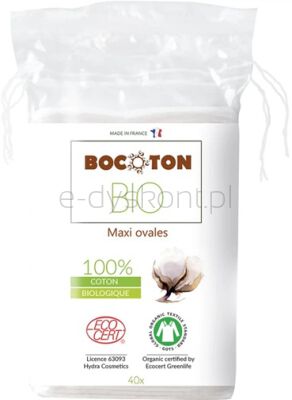 Bocoton Płatki kosmetyczne, owalne 40szt BIO