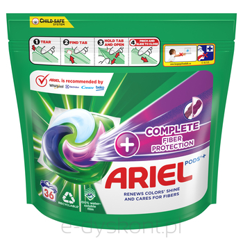 Ariel Kapsułki Do Prania Complete Fiber Protection 36 Szt. 9072 G (36X252 G)