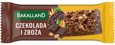 Bakalland Baton zbożowy czekolada i zboża, 40g