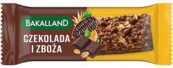 Bakalland Baton zbożowy czekolada i zboża, 40g