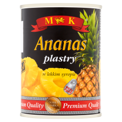 Mk Ananas Plastry W Lekkim Syropie 565g