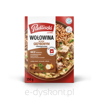 Pudliszki Wołowina w sosie grzybowym 350g