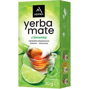 Astra Yerba Mate Z Limonką 20 Torebek Ekspresowa