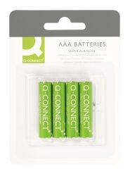 Q-Connect Baterie Super-Alkaliczne Aaa, Lr03, 1,5V, 4Szt.