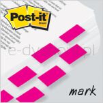 Post-It Zakładki Indeksujące (680-Bp2Eu), Pp, 25,4X43,2Mm, 2X50 Kart., Jaskraworóżowe  - 3