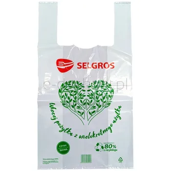 Torba zakupowa Selgros koszulka 29x53 cm