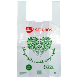 Torba zakupowa Selgros koszulka 29x53 cm