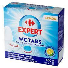 Carrefour Expert Lemon Tabletki do czyszczenia toalet 400 g (16 x 25 g)(p)