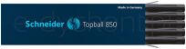 Schneider Wkład Do Pióra Kulkowego Topball 850, 0,5 Mm, Czarny  - 2