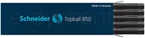 Schneider Wkład Do Pióra Kulkowego Topball 850, 0,5 Mm, Czarny  - 2
