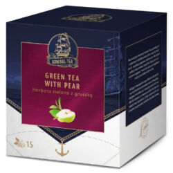 Admiral Tea Herbata Ekspresowa Zielona z Gruszką 15x2g