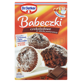 Dr.Oetker Babeczki Czekoladowe Ze Skórką Pomarańczy 335G